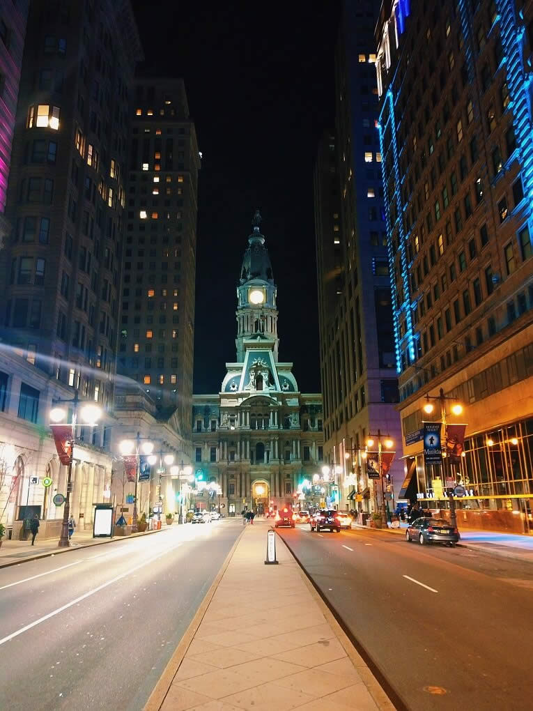 pa philadelphia 000 city hall night scene